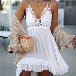Free People • FP One Adella Slip Dress in White XS
